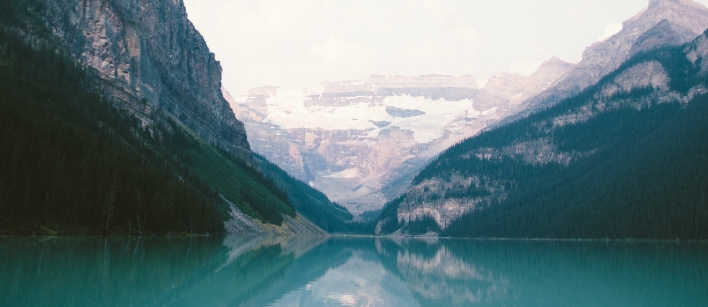 Lake in a mountain valley